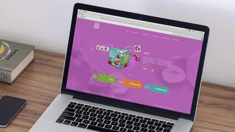 Strona internetowa Porcja Dobra na laptopie